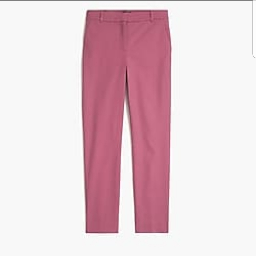 J. Crew Effortless Slim Crop Pant Pink NWT - Picture 3 of 10